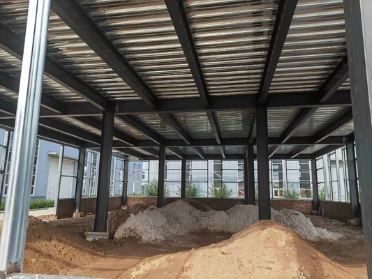 Корозия двойных зданий металла этажа Q235B Q345B стальных Prefab анти-