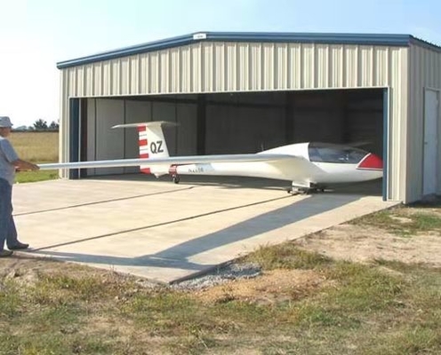 Ангара железного каркаса Q345B Q235B здания ангара полуфабрикат Prefab