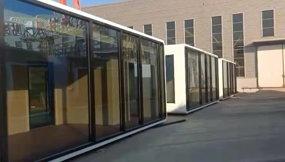 Дома контейнера для перевозок модульного офиса Prefab панели сэндвича 20FT полуфабрикат