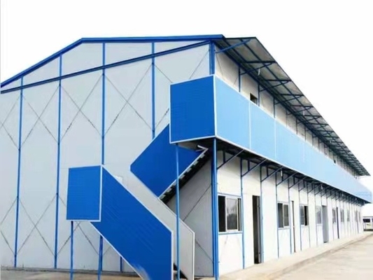 Высокопрочный светлый дом железного каркаса датчика Prefab для защиты от огня мастерской